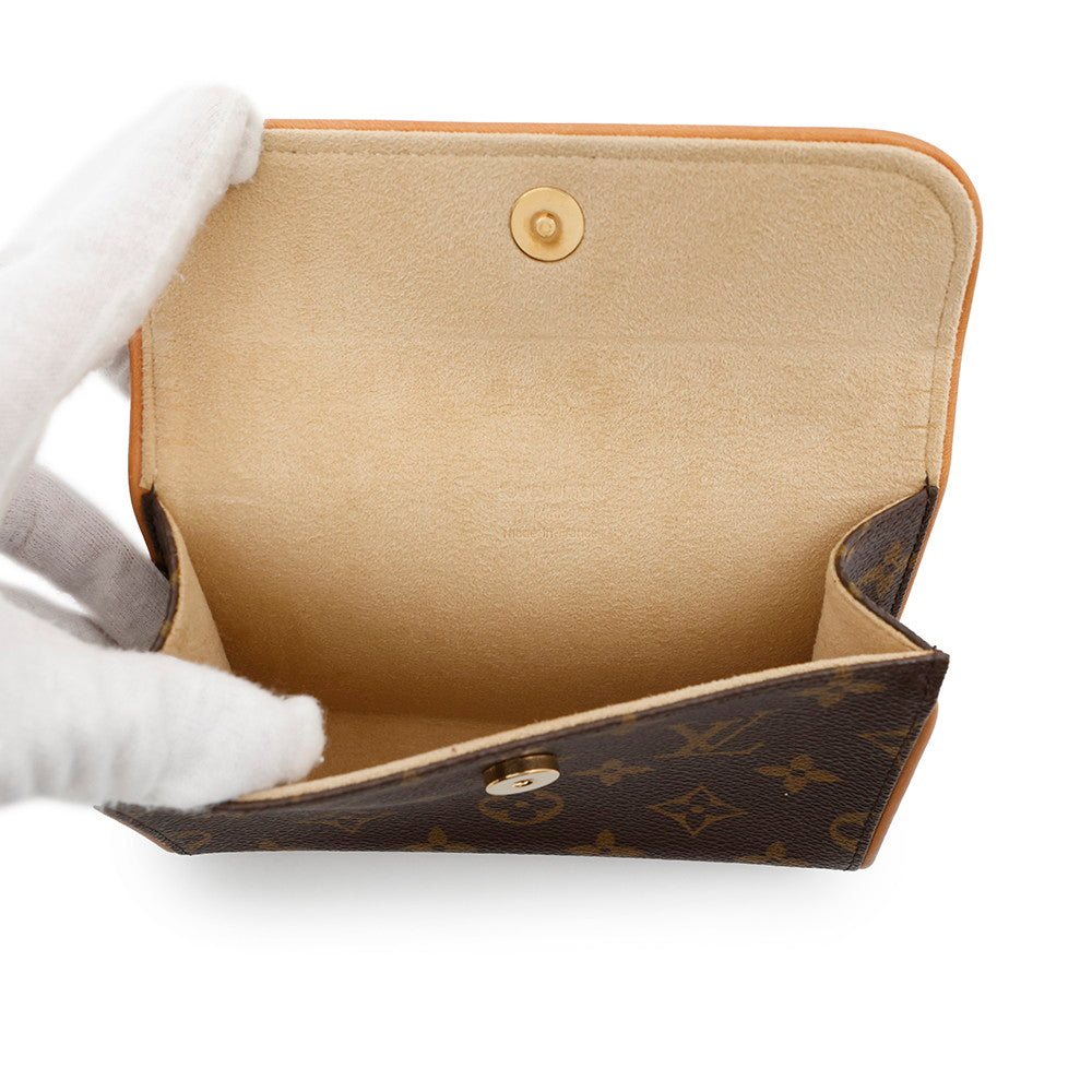 LOUIS VUITTON Pochette Florentine BrownM51855 Monogram Size XS