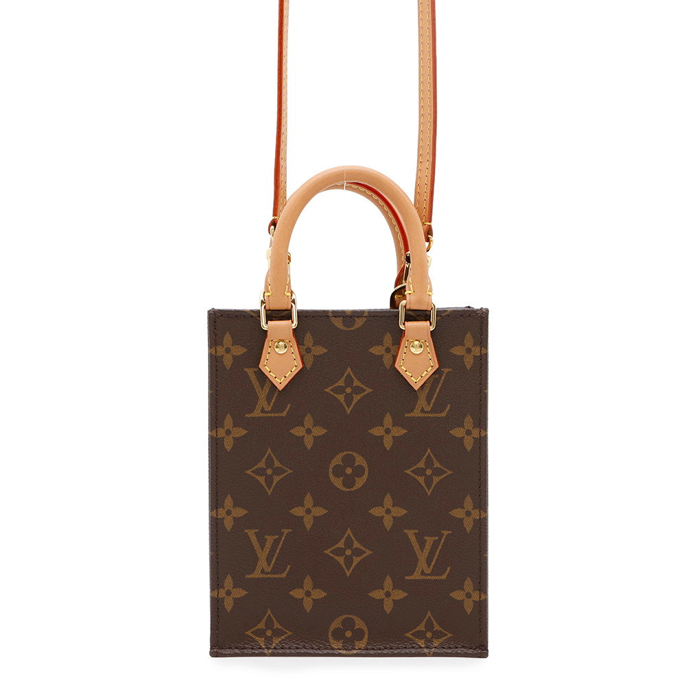 LOUIS VUITTON Petit Sac Plat BrownM69442 Monogram