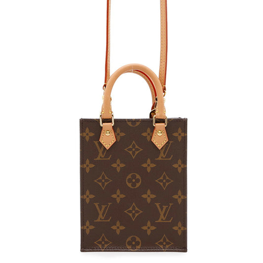 LOUIS VUITTON Petit Sac Plat BrownM69442 Monogram