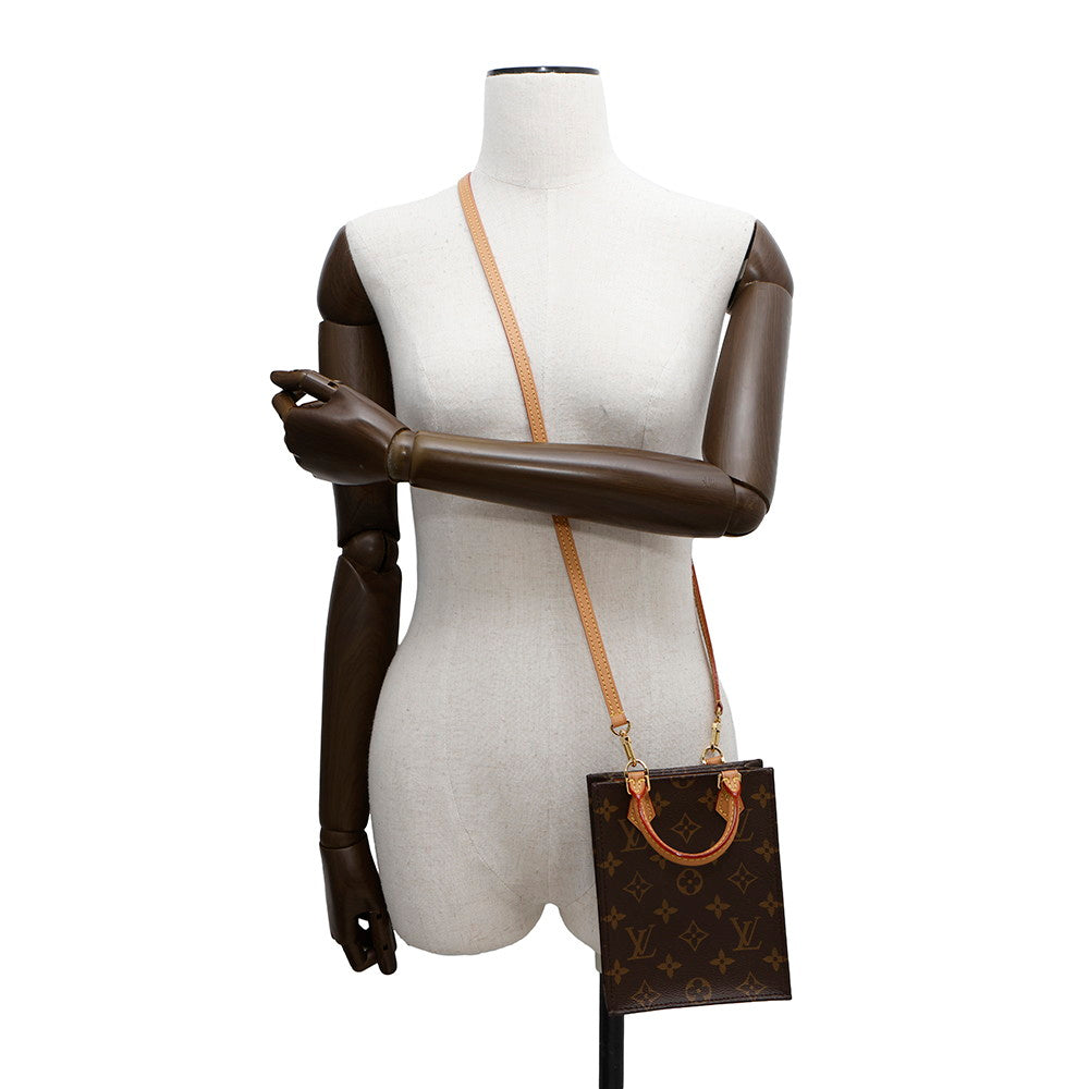 LOUIS VUITTON Petit Sac Plat BrownM69442 Monogram