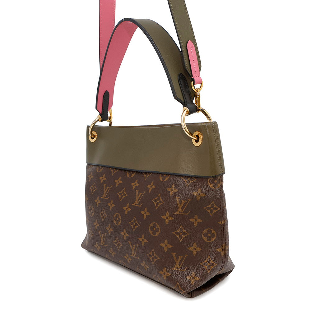 LOUIS VUITTON Tuileries Besace Khaki/PinkM43159 Monogram