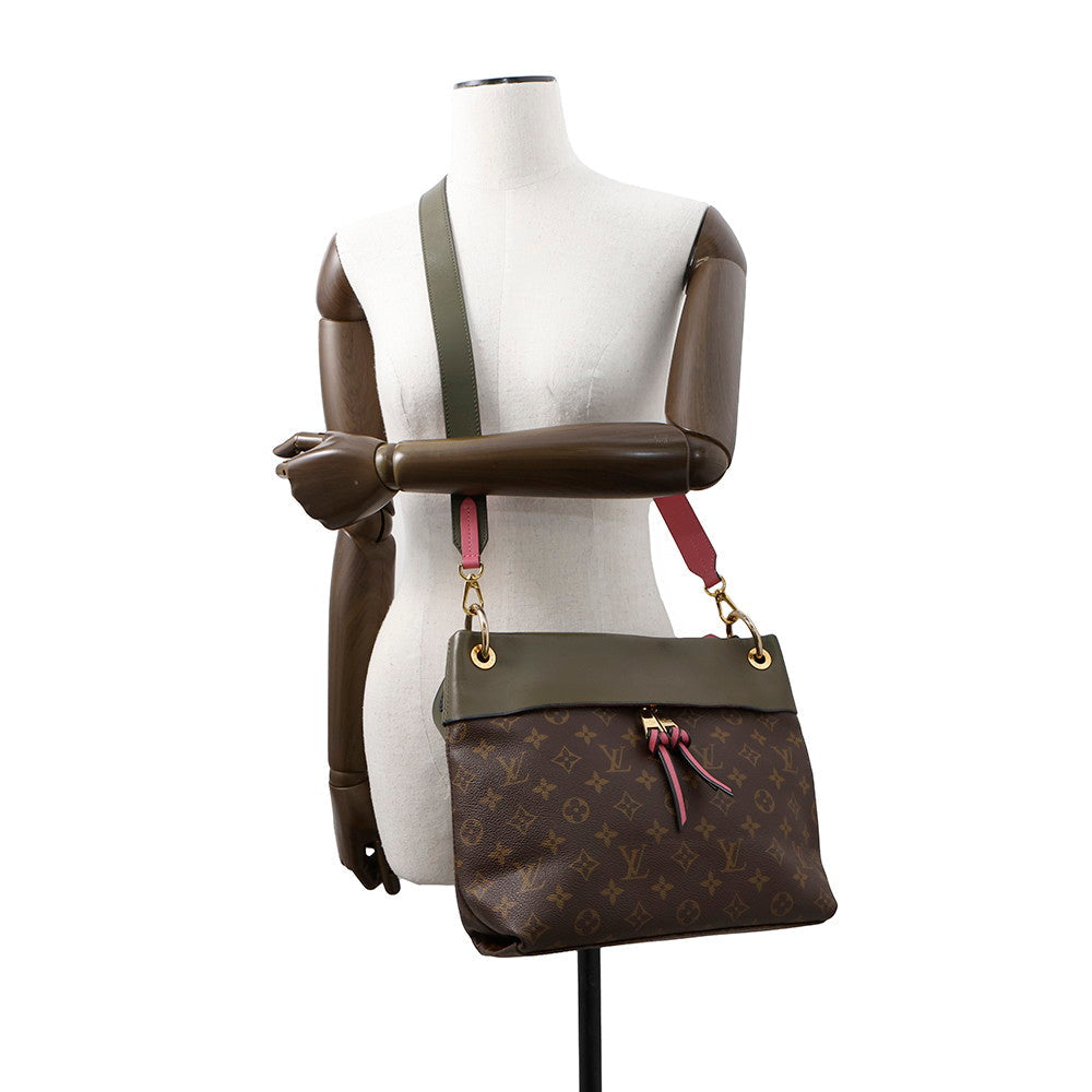 LOUIS VUITTON Tuileries Besace Khaki/PinkM43159 Monogram