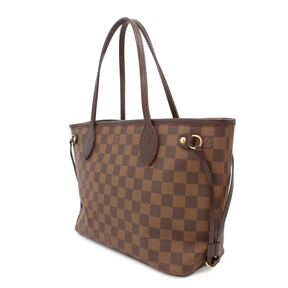LOUIS VUITTON Neverfull RedN51109 Damier Ebene Canvas Size PM