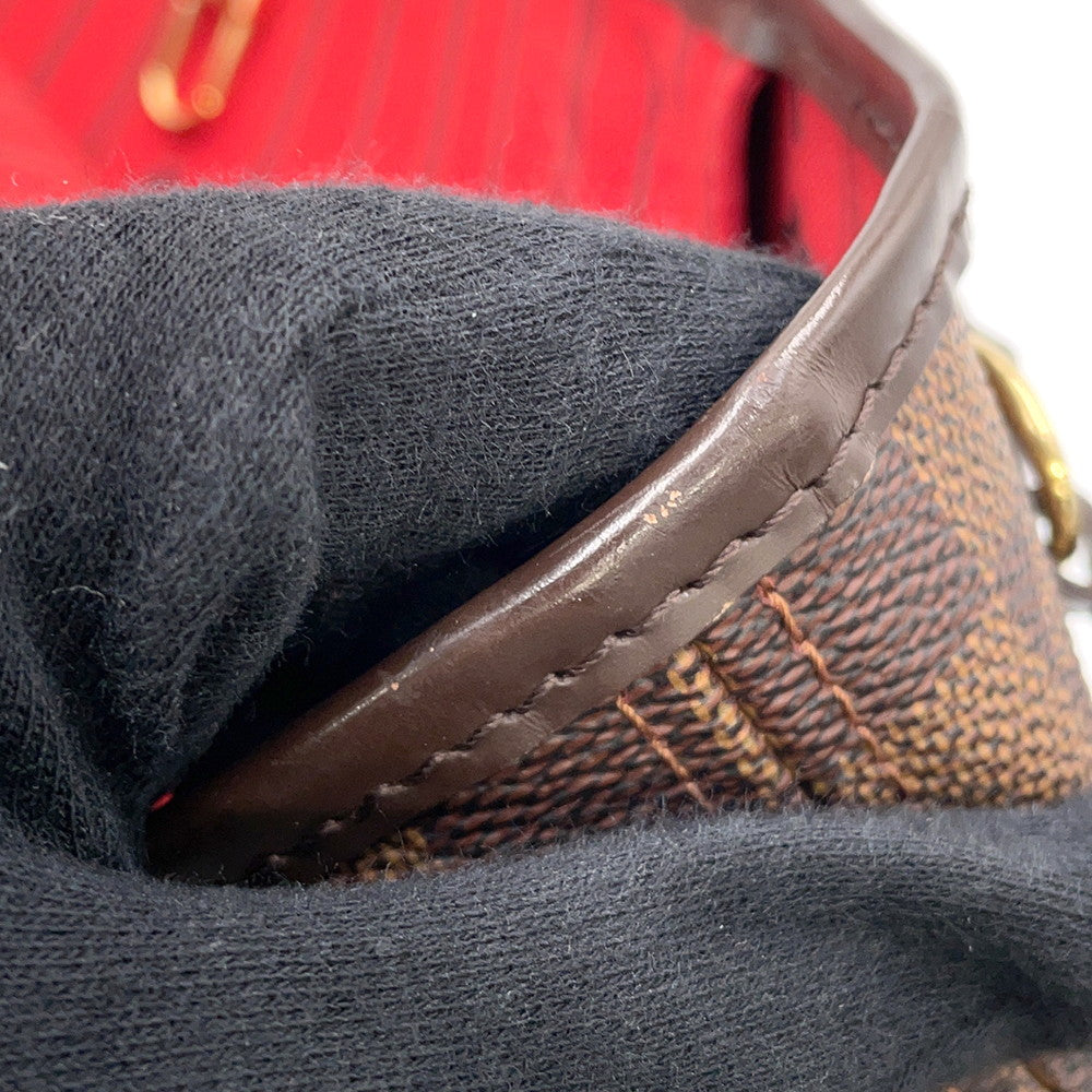 LOUIS VUITTON Neverfull RedN51109 Damier Ebene Canvas Size PM