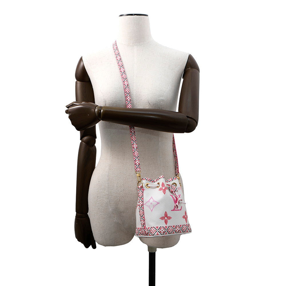 LOUIS VUITTON Nano Noe RoseM82386 Monogram Visor Pool
