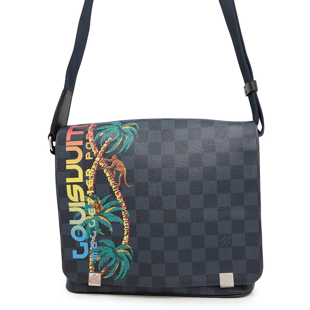 LOUIS VUITTON District NoirN50005 Damier Cobalt Canvas Size PM