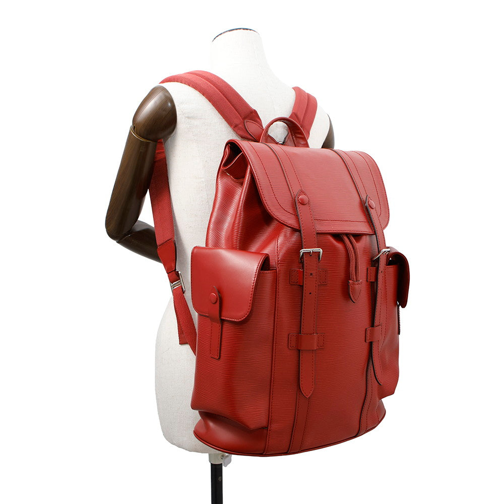 LOUIS VUITTON Christopher RedM58828 Epi Leather Size PM