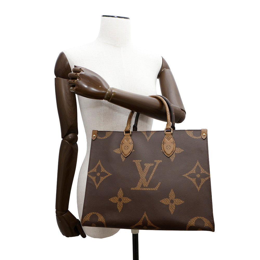 LOUIS VUITTON Onthego RedM45321 Monogram Monogram Reverse Canvas Monogram Giant Size MM
