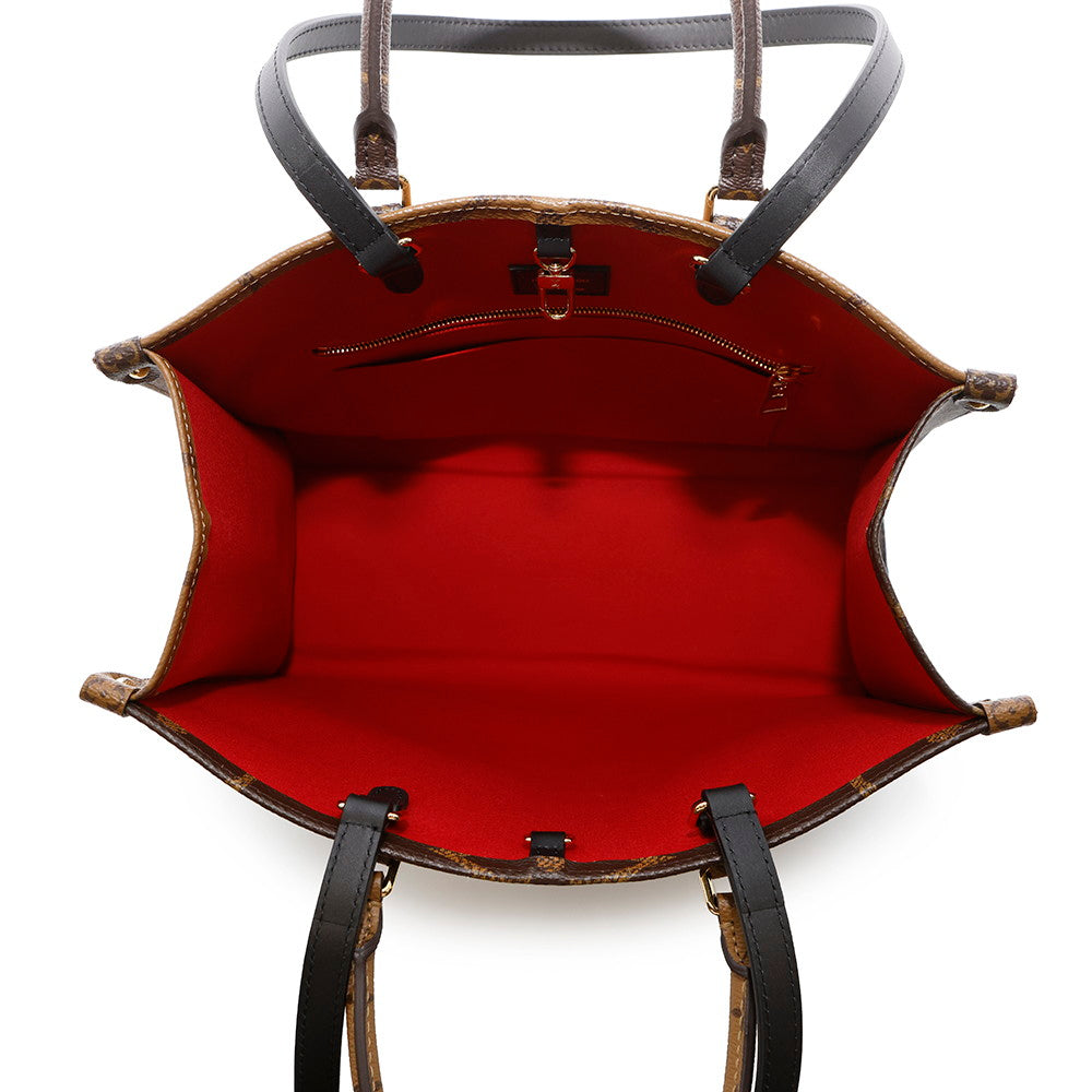 LOUIS VUITTON Onthego RedM45321 Monogram Monogram Reverse Canvas Monogram Giant Size MM