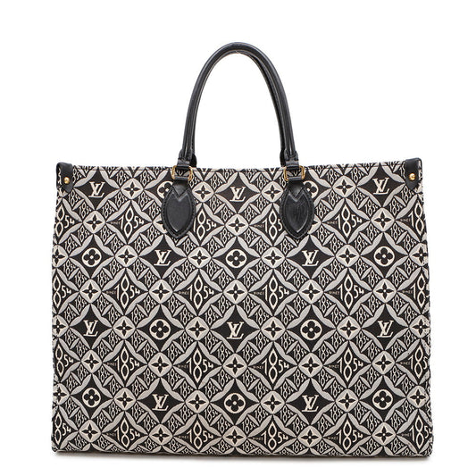 LOUIS VUITTON Onthego NoirM57207 Monogram / Jacquard SINCE1854 Size GM