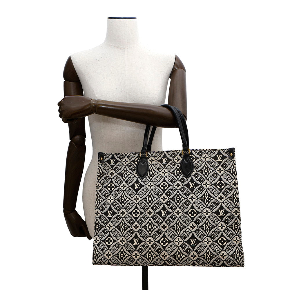 LOUIS VUITTON Onthego NoirM57207 Monogram / Jacquard SINCE1854 Size GM