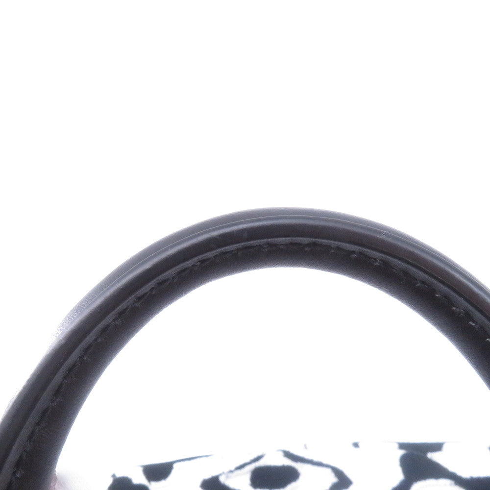 LOUIS VUITTON Speedy Bandouliere White/NoirM45563 Monogram Urs Fischer Size 25