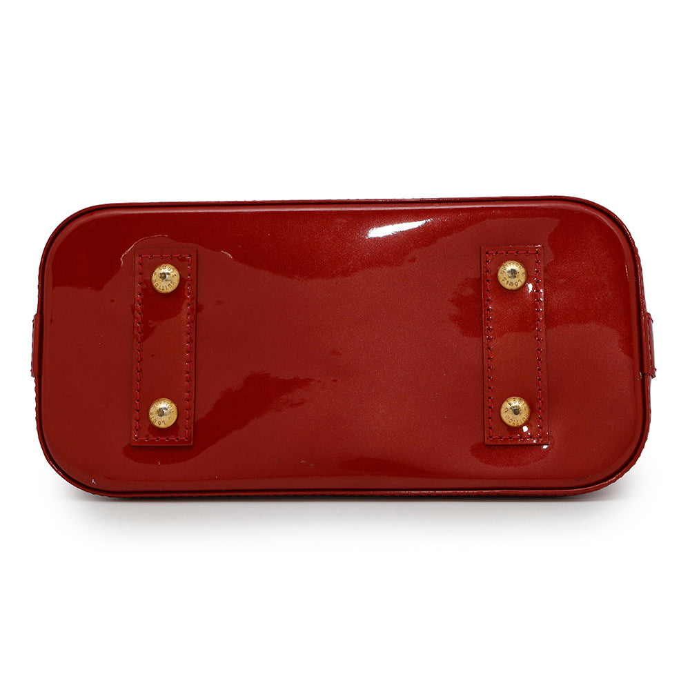 LOUIS VUITTON Alma Pomme D'amourM91606 Monogram Vernis Leather Size BB