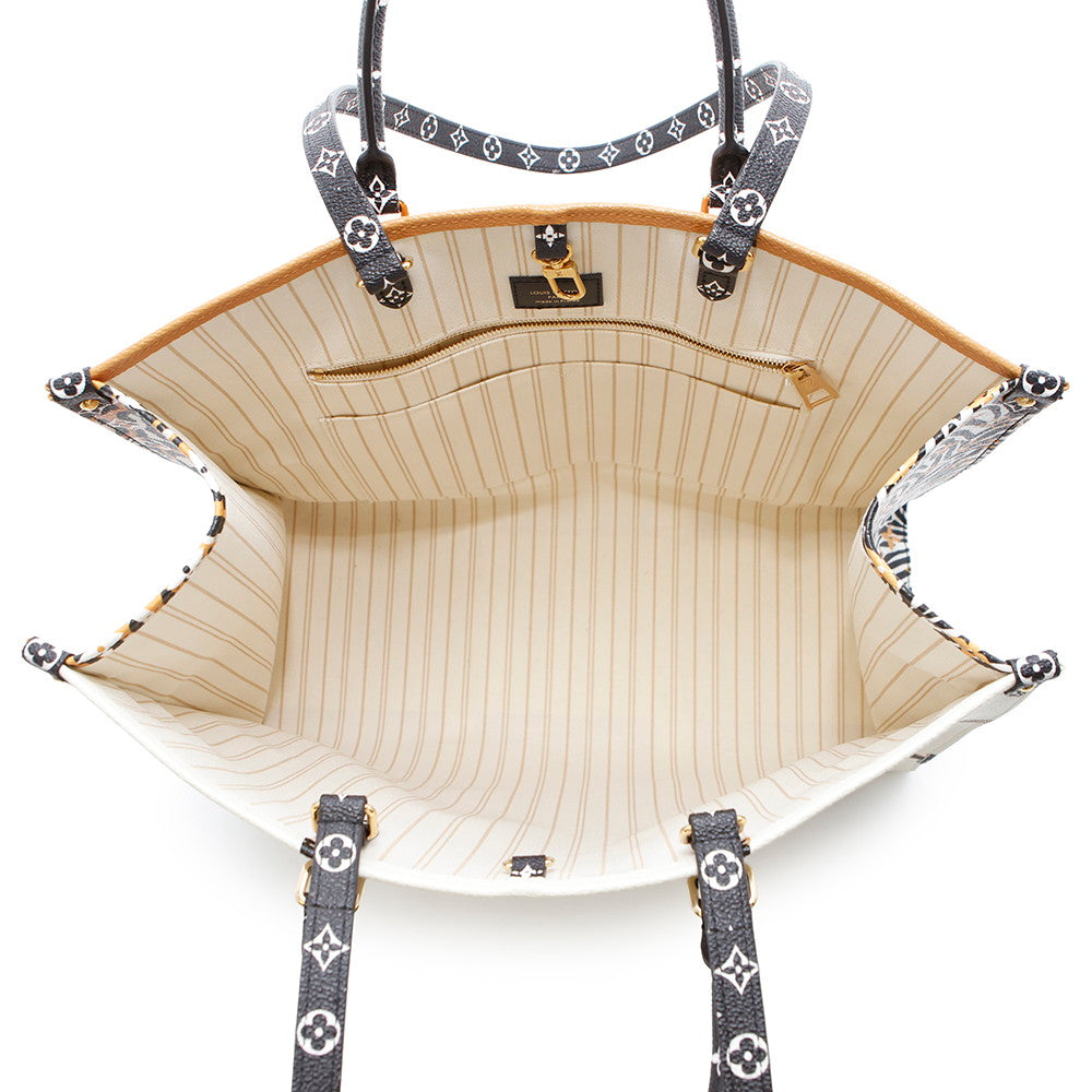 LOUIS VUITTON Onthego IvoireM44675 Monogram / Jungle Size GM