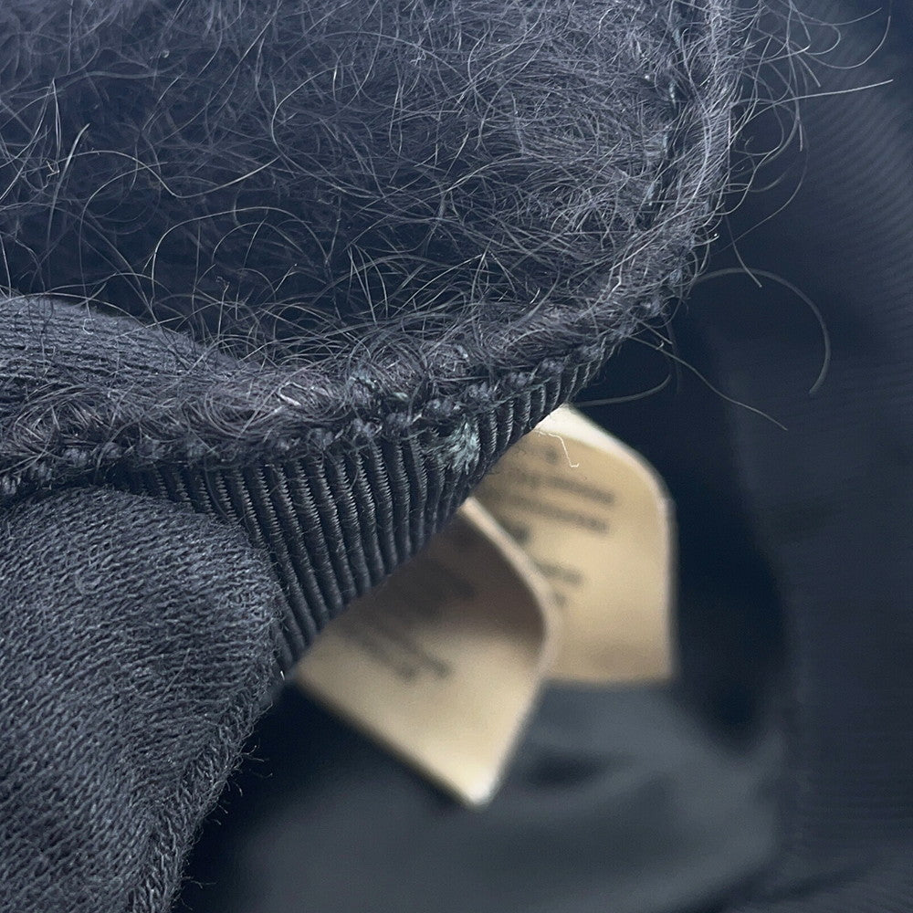 GUCCI Baseball cap Size M Black729349 Mohair 78% Wool 16% Nylon6%