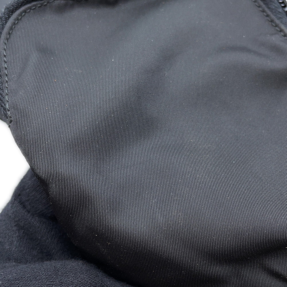 PRADA Handbag Black Nylon Leather