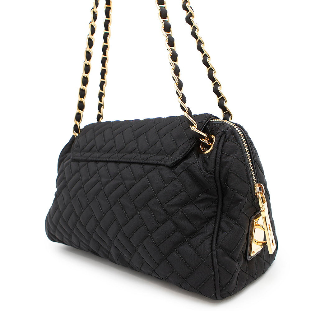 PRADA Quilted ChainShoulder Bag BlackBR4965 Nylon