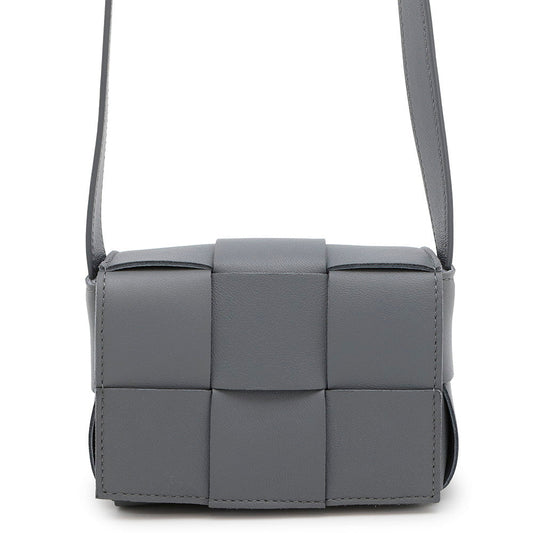 Bottega Veneta Candy Cassette MaxiINTRECCIATO Shoulder Bag Gray666688 Lambskin