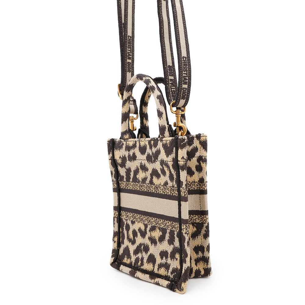 Dior Book Tote 2WAY Shoulder Bag Beige/BlackS5555CRHM Canvas Size Mini