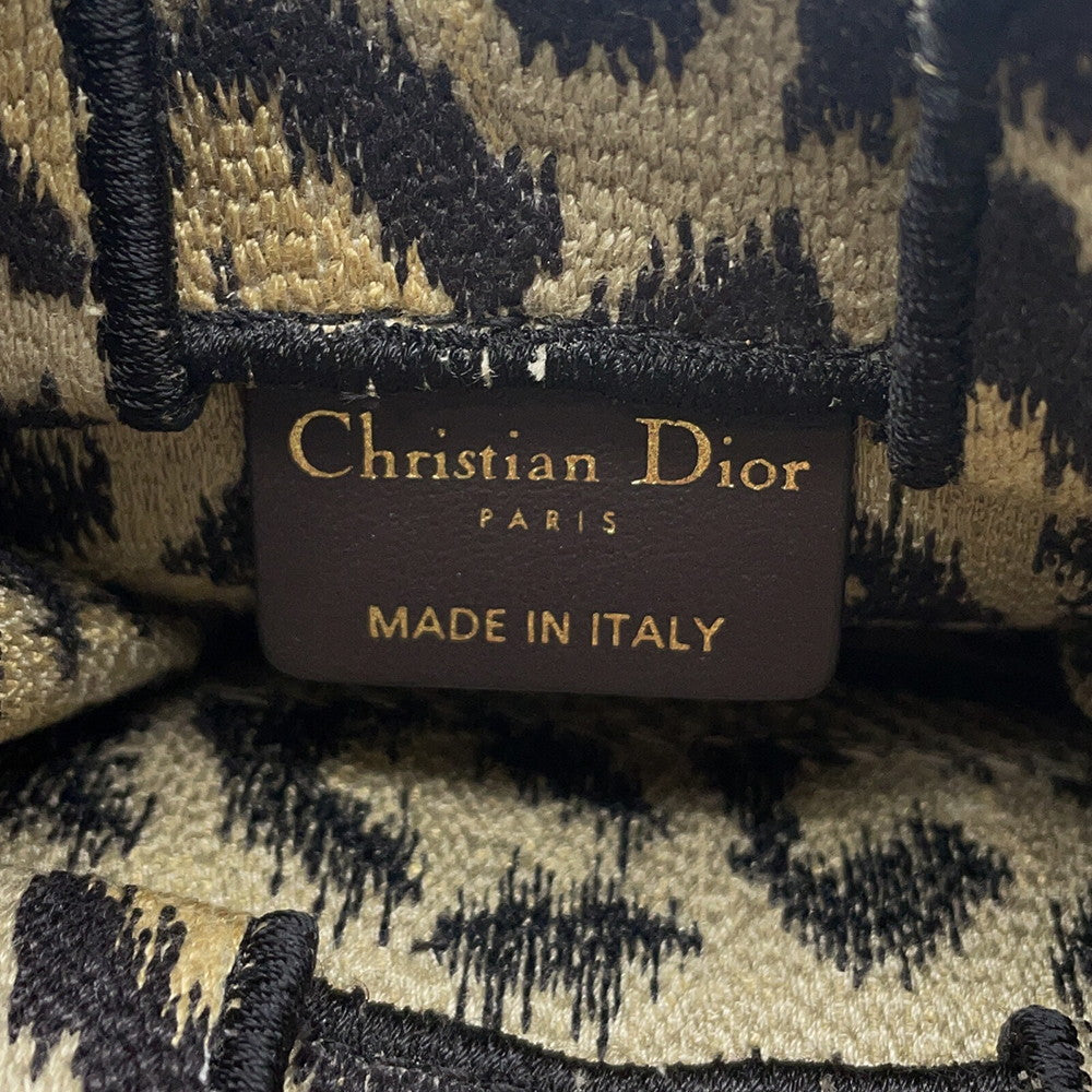 Dior Book Tote 2WAY Shoulder Bag Beige/BlackS5555CRHM Canvas Size Mini