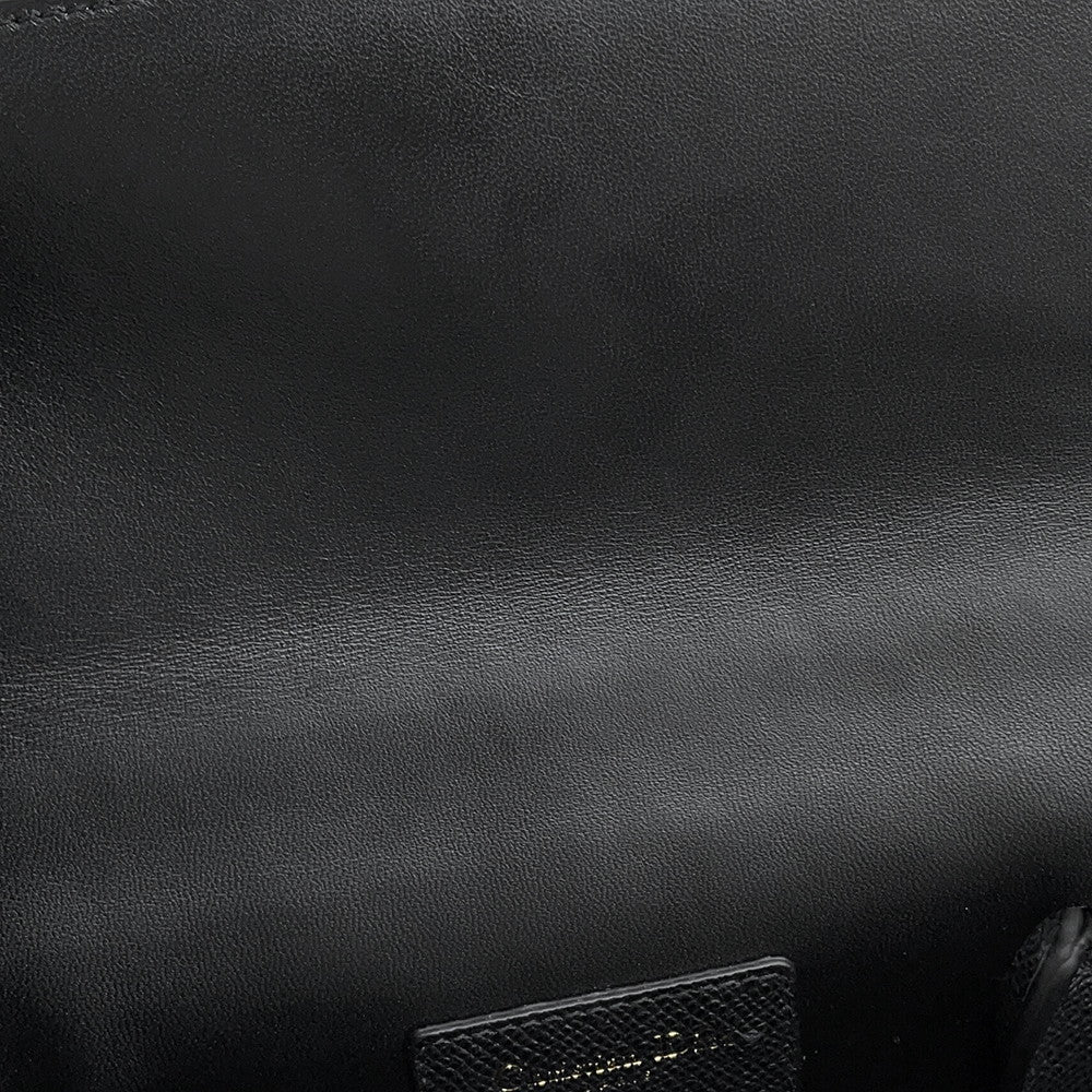 Dior Montaigne 30 Saint Honore 2WAY Handbag Black Leather Size Small
