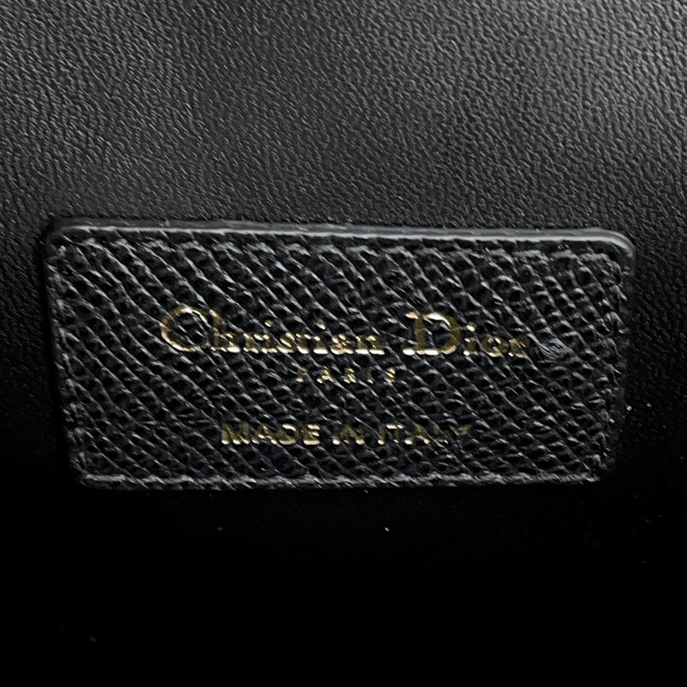 Dior Montaigne 30 Saint Honore 2WAY Handbag Black Leather Size Small