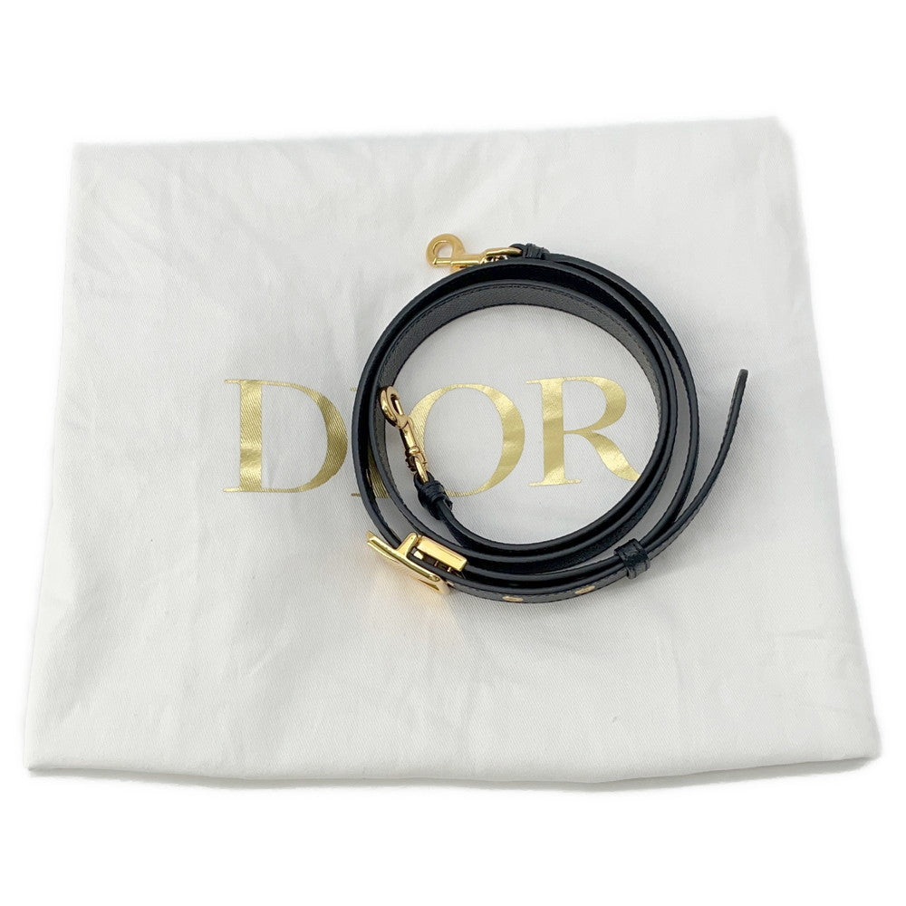 Dior Montaigne 30 Saint Honore 2WAY Handbag Black Leather Size Small