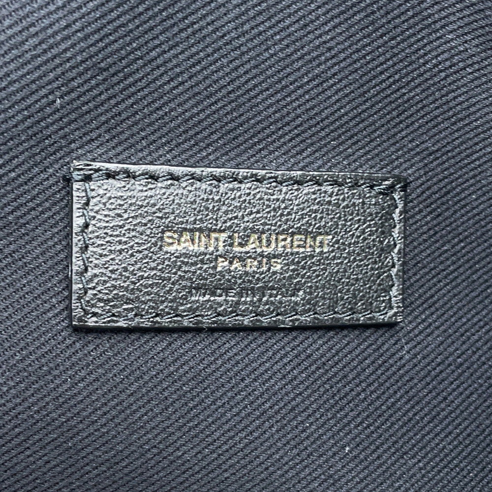 SAINT LAURENT PARIS Teddy Tote Bag Black572673 Leather