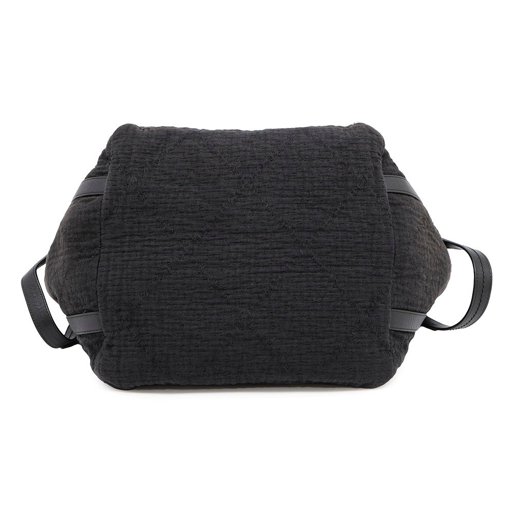 CHANEL CC Logo 2wayChainTote Bag BlackA57168 Cotton Leather