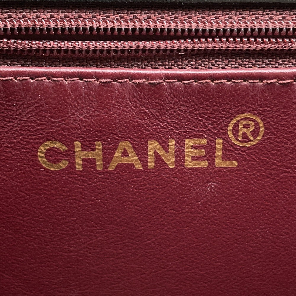 CHANEL Matelasse Push Lock ChainShoulder Bag Black Lambskin