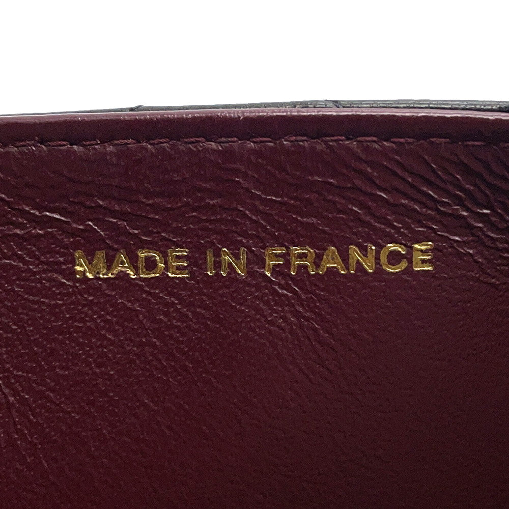 CHANEL Matelasse Push Lock ChainShoulder Bag Black Lambskin