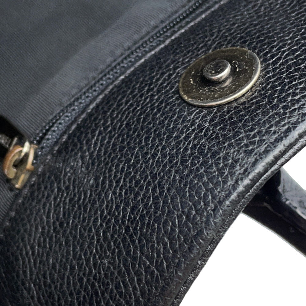 CHANEL Executive 2WAY Tote Black Leather