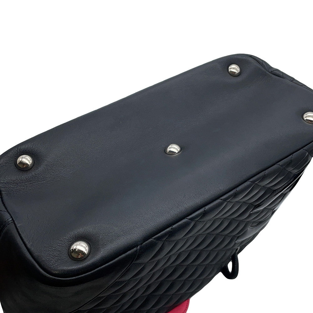 CHANEL Cambon line Tote Bag BlackA25169 Leather Patent Leather Size Large