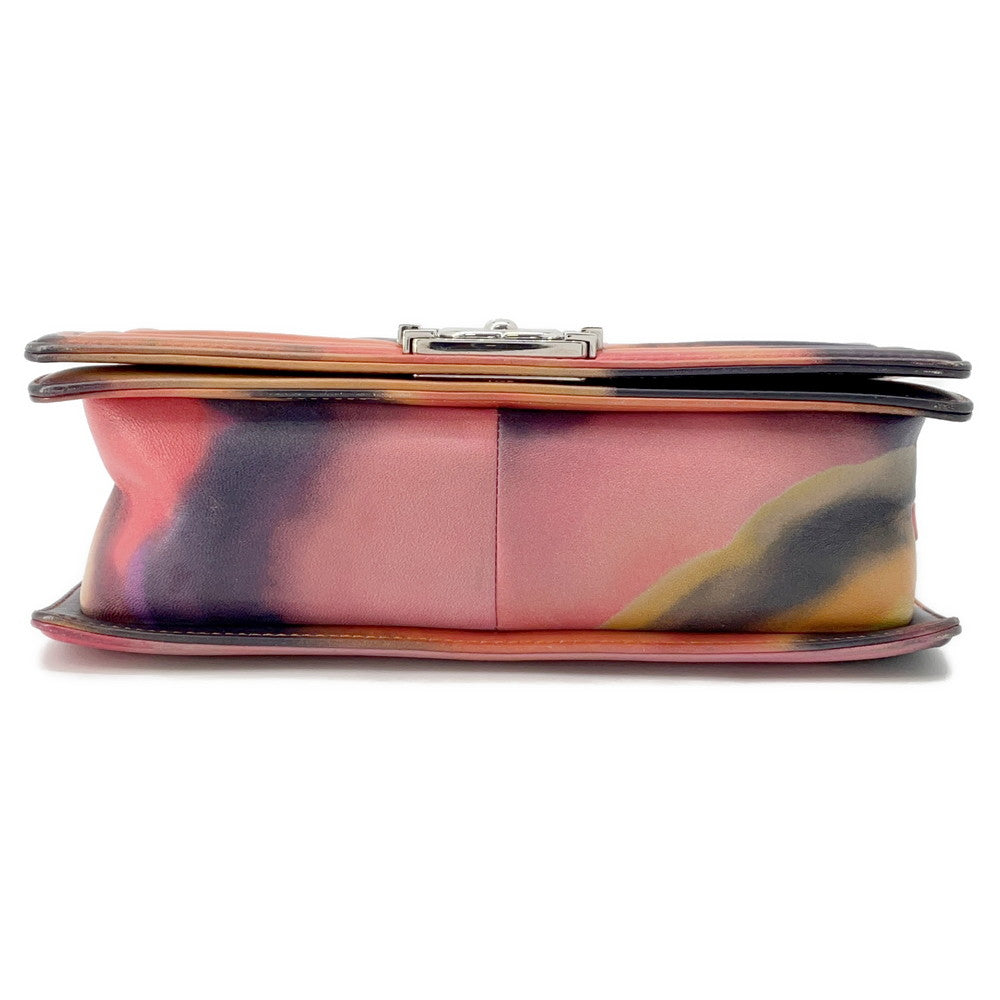 CHANEL Boy Chanel ChainShoulder Bag Pink/MulticolorA67086 Lambskin Size 25