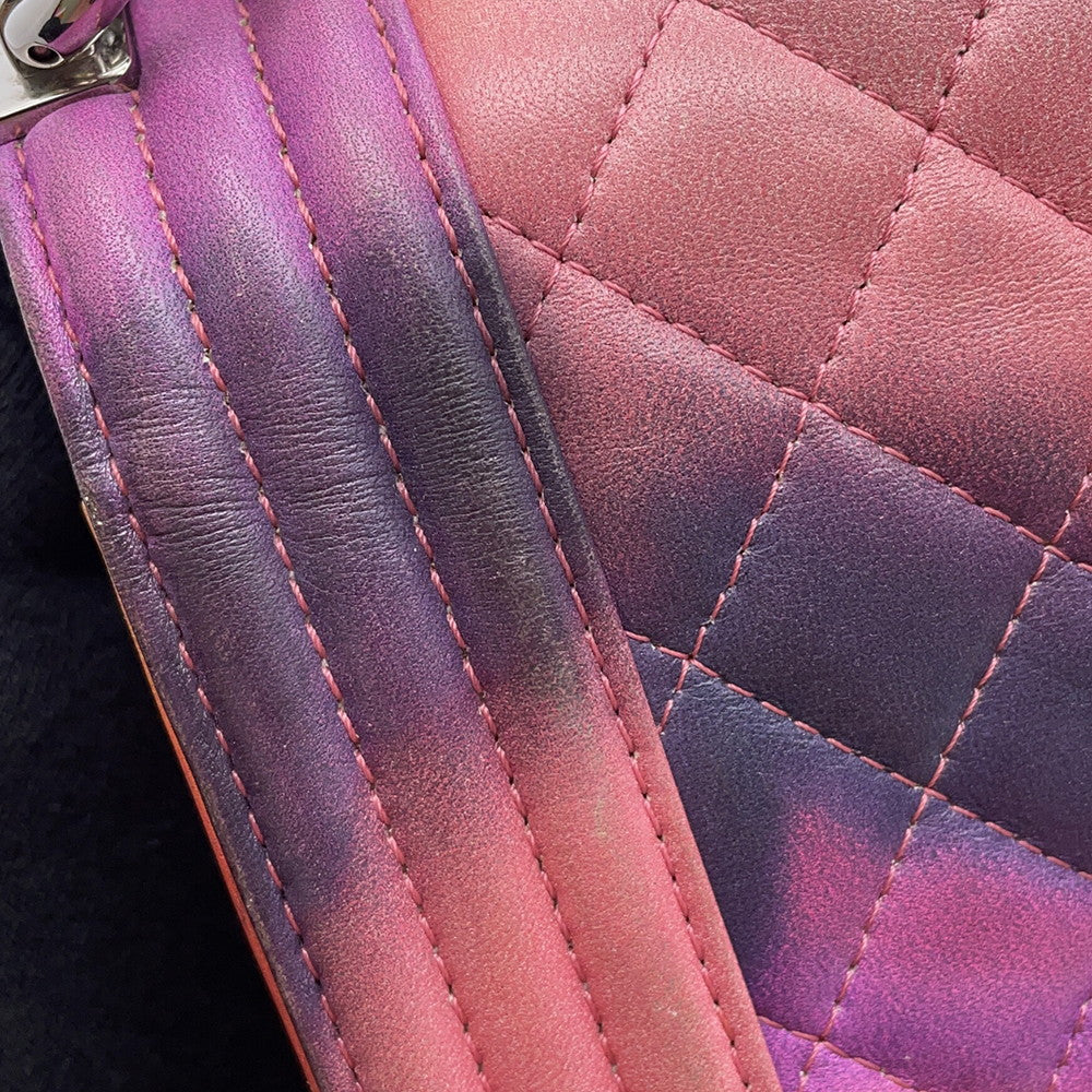 CHANEL Boy Chanel ChainShoulder Bag Pink/MulticolorA67086 Lambskin Size 25