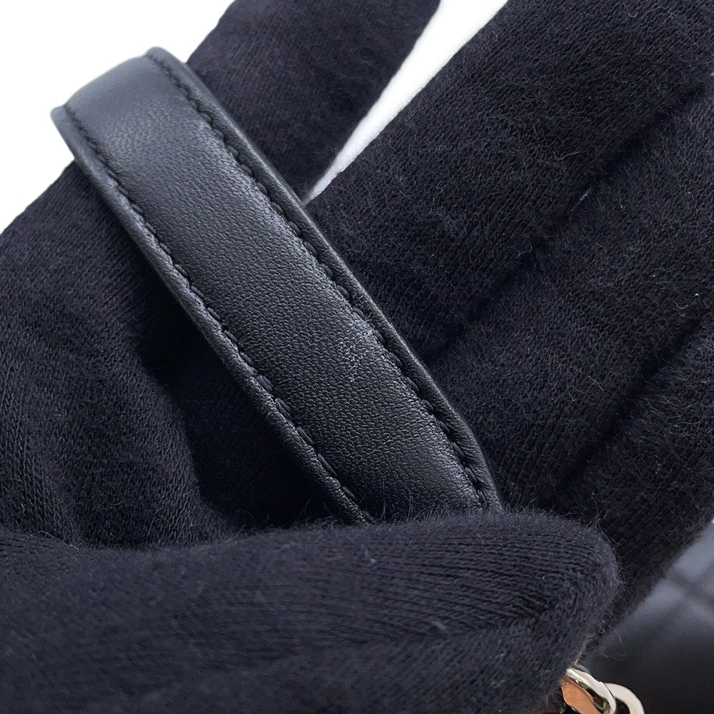 CHANEL Matelasse Chain vanity bag Black Lambskin