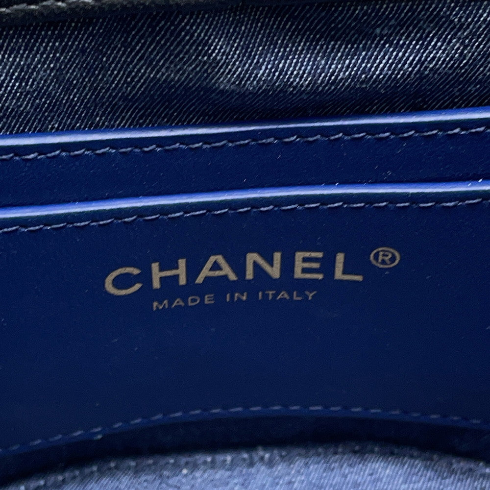 CHANEL Matelasse Chain vanity bag Black Lambskin