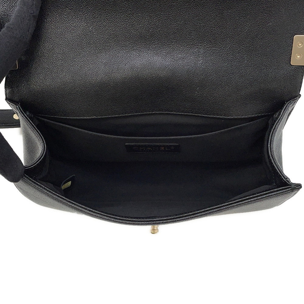 CHANEL Boy Chanel ChainShoulder Bag BlackA67086 Soft Caviar Leather Size 25