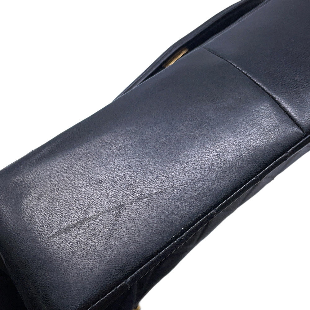 CHANEL Diana ChainShoulder Bag Black Lambskin Size 25