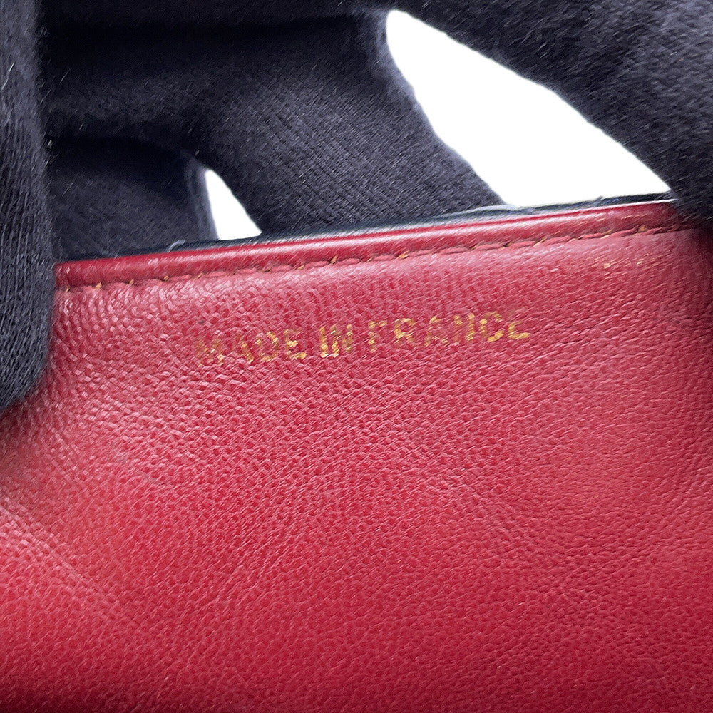 CHANEL Diana ChainShoulder Bag Black Lambskin Size 25