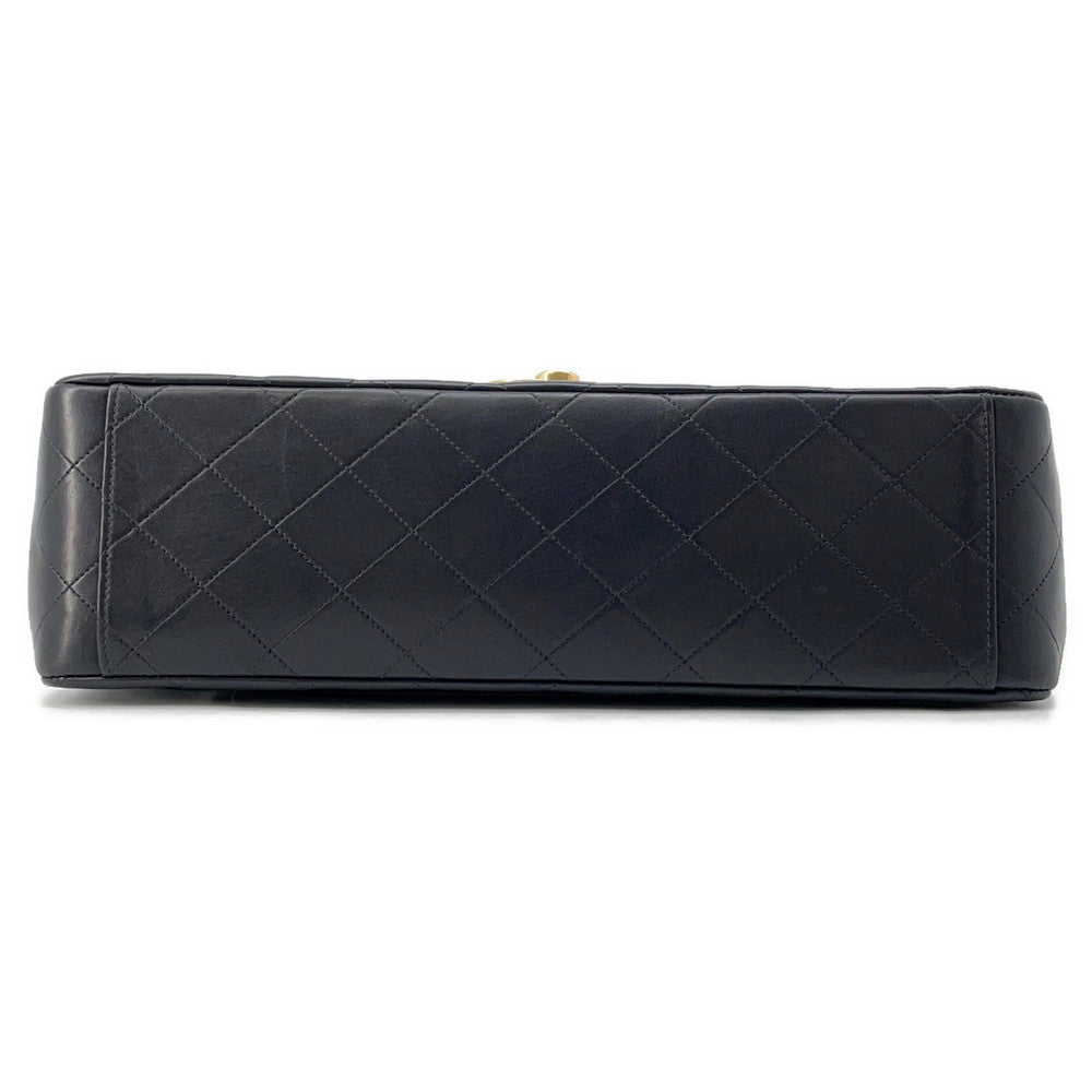 CHANEL Jumbo Matelasse ChainShoulder Bag BlackA01094 Lambskin Size 34