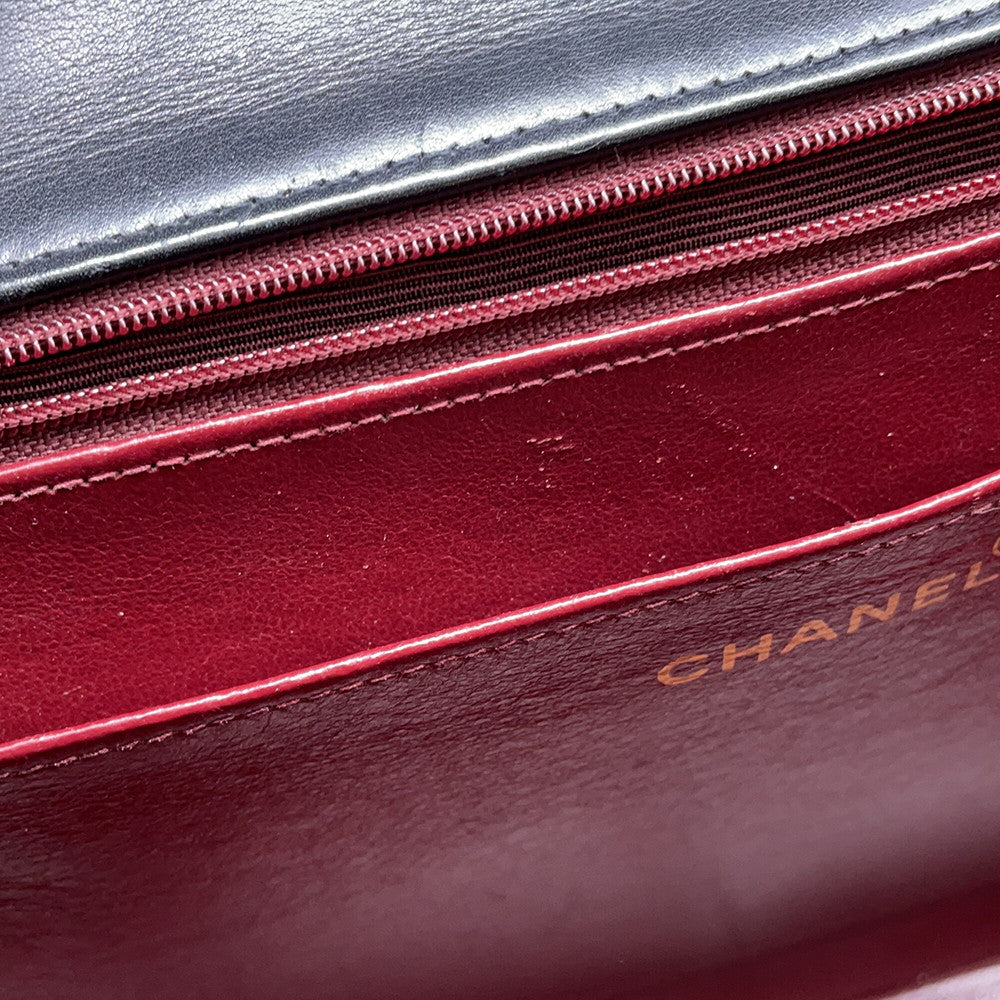 CHANEL Jumbo Matelasse ChainShoulder Bag BlackA01094 Lambskin Size 34