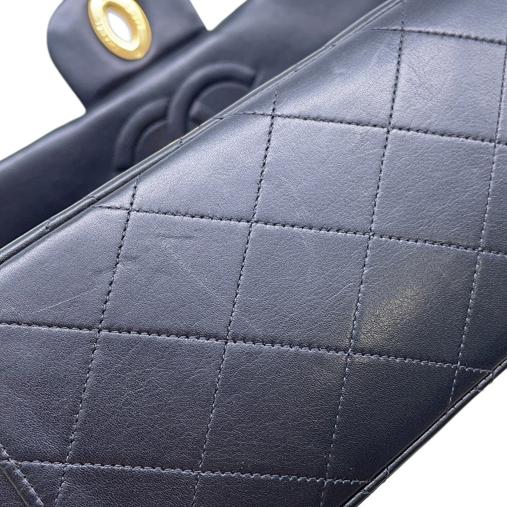 CHANEL Jumbo Matelasse ChainShoulder Bag BlackA01094 Lambskin Size 34