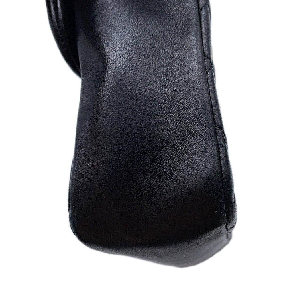 CHANEL Matelasse PearlCC Logo 4-chain ChainShoulder Bag BlackA39011 Lambskin