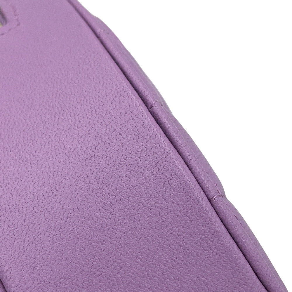 CHANEL Matelasse Heart ChainShoulderPouch PurpleAP2784 Lambskin