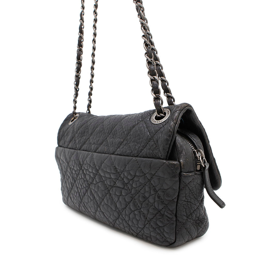 CHANEL Matelasse ChainShoulder Bag Black Leather