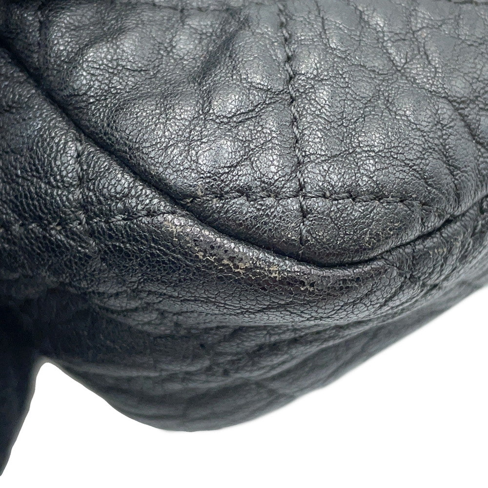 CHANEL Matelasse ChainShoulder Bag Black Leather