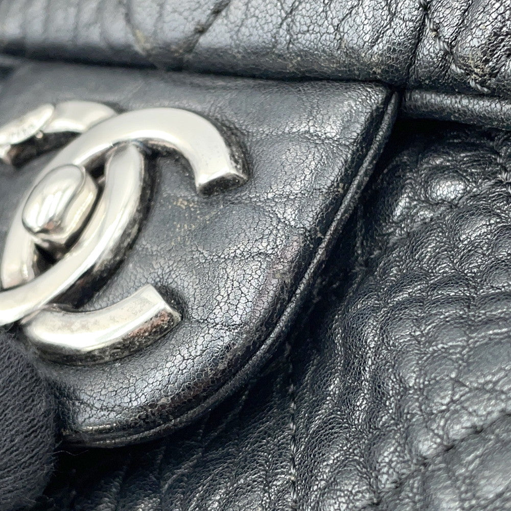 CHANEL Matelasse ChainShoulder Bag Black Leather