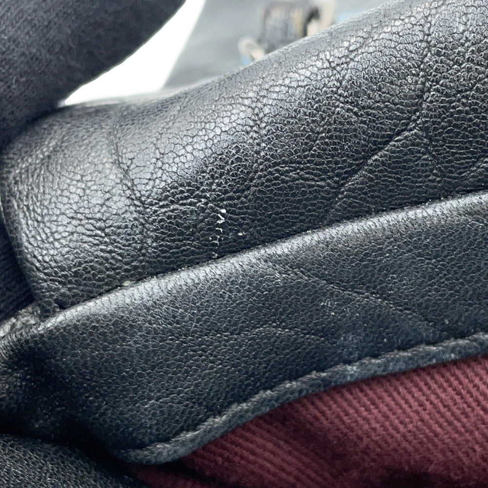 CHANEL Matelasse ChainShoulder Bag Black Leather