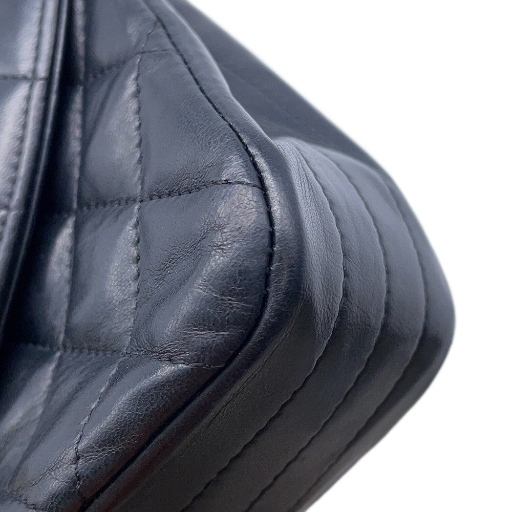 CHANEL Matelasse ChainShoulder Bag Black Lambskin